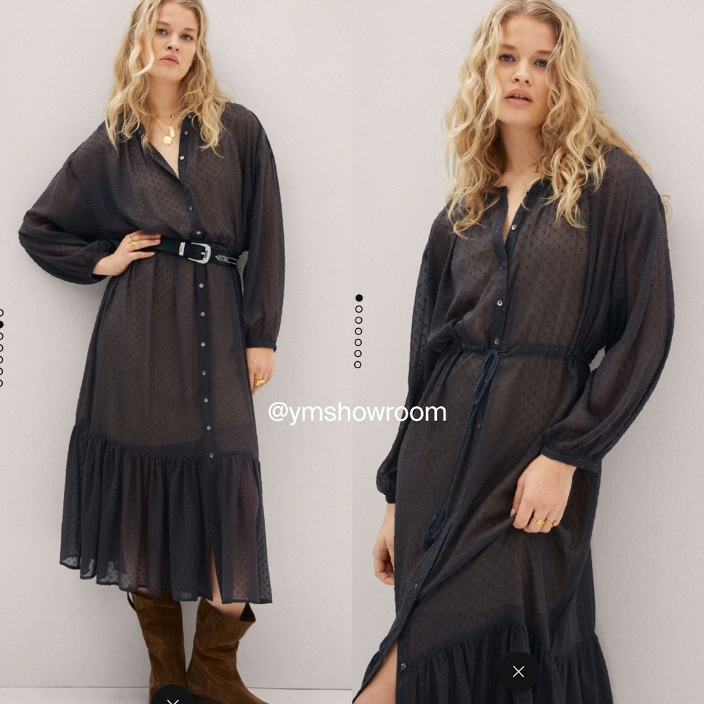 MANGO plunenti long dress